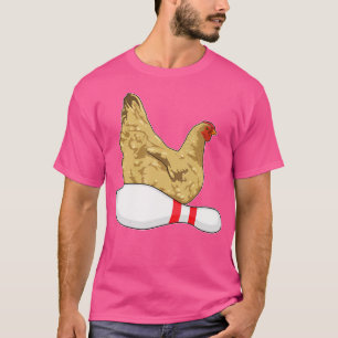 Chicken Bowling Bowling Pin Sports T-Shirt