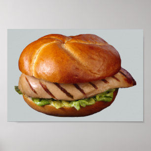 Chicken Breast Sandwich Poster