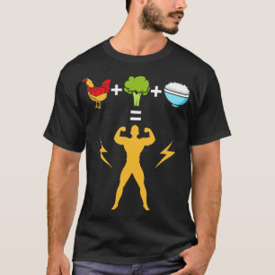Chicken Broccoli and Rice bodybuilder T-Shirt