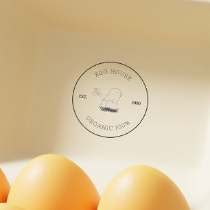 Chicken Business Egg Carton Stamp Family