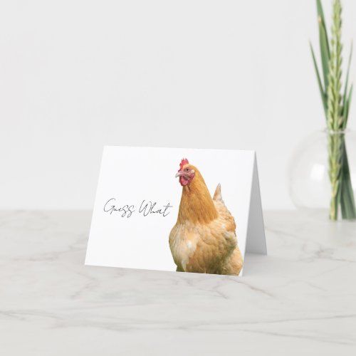 Chicken Butt Greeting Card