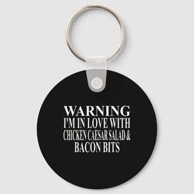 Chicken Caesar Salad Apparel Best Funny Con Bits D Keychain (Front)