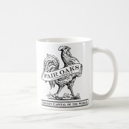 Chicken Capital Mug White/black
