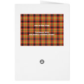 Chicken card with plaid (Back)