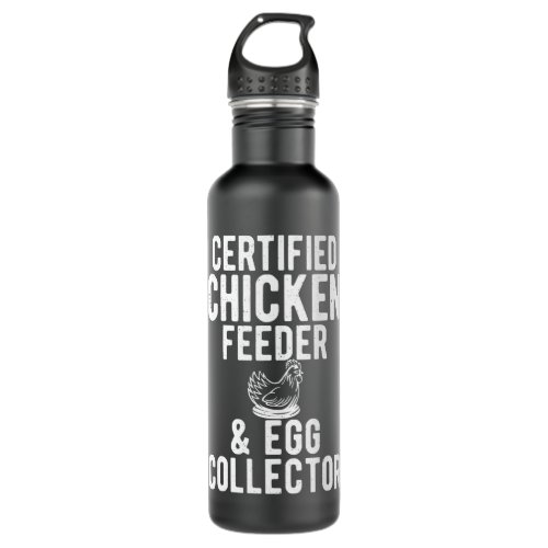 Chicken Certified Chicken Feeder Egg Collector Hen Stainless Steel Water Bottle