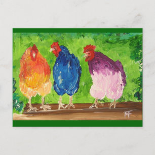 Chicken Chat Postcard