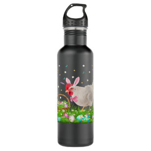 Chicken Chick Cute Chicken Easter Day Bunny Eggs E Stainless Steel Water Bottle