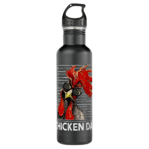Chicken Chick Dad Daddy Funny Farmer Fathers Day C Stainless Steel Water Bottle