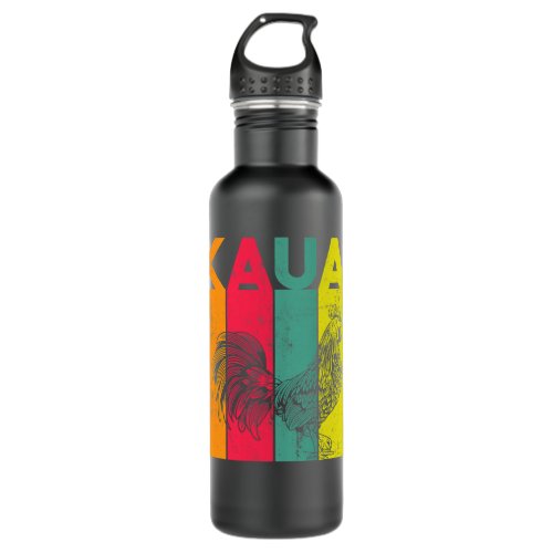 Chicken Chick kauai chicken rooster hawaii 177 Roo Stainless Steel Water Bottle