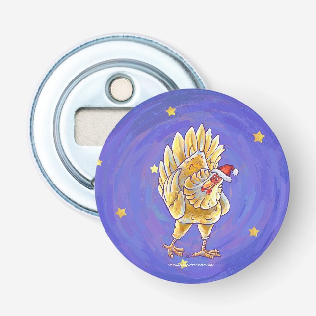 Chicken Christmas Bottle Opener (Front)