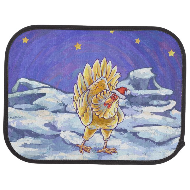 Chicken Christmas Car Mat (Rear)