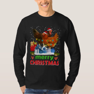 Chicken Christmas Chickens Xmas C T-Shirt