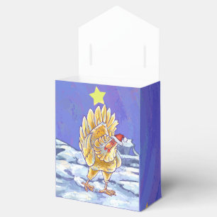 Chicken Christmas Favor Boxes