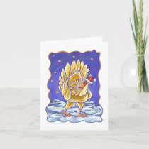 Chicken Christmas Holiday Card