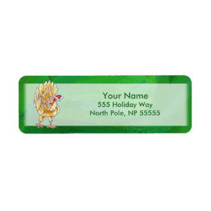 Chicken Christmas On Green Label