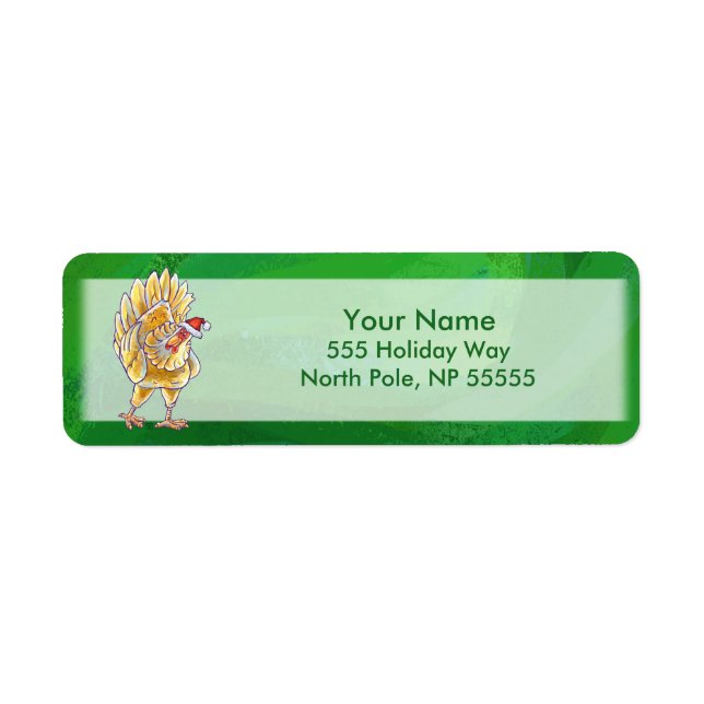 Chicken Christmas On Green Label (Front)