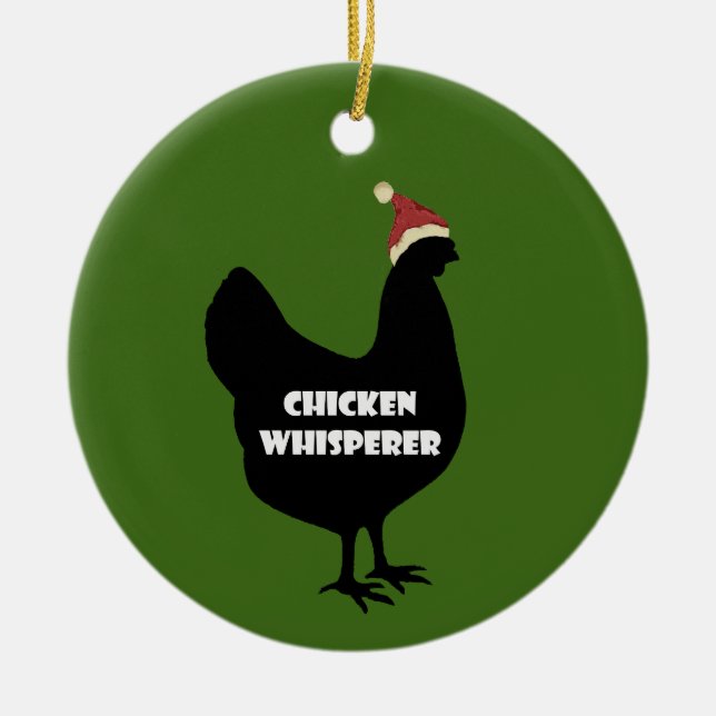 Chicken Christmas Ornament (Front)