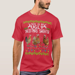 Chicken Christmas This Is My Ugly Sweater Funny