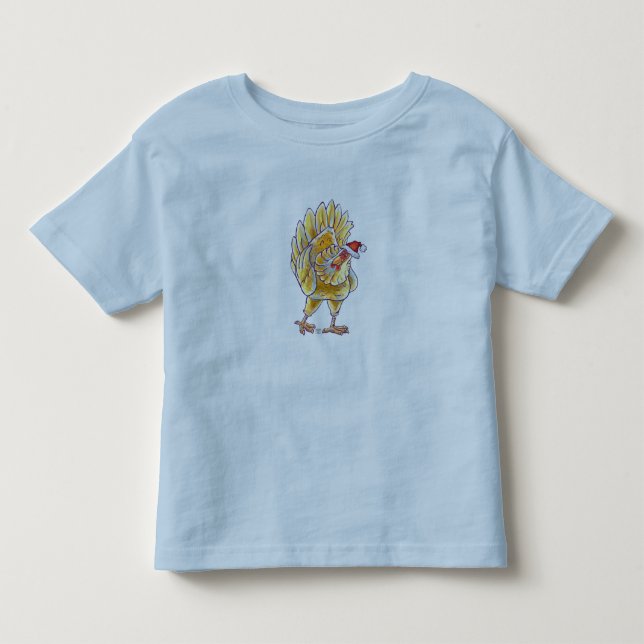 Chicken Christmas Toddler T-shirt (Front)
