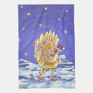 Chicken Christmas Towel