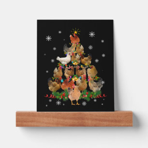 Chicken Christmas Tree Lights Funny Chicken Xmas Picture Ledge