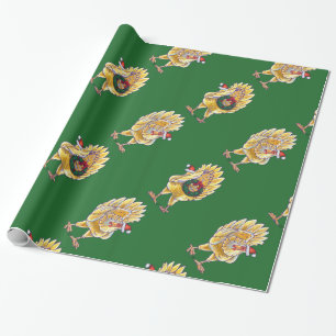 Chicken Christmas Wrapping Paper