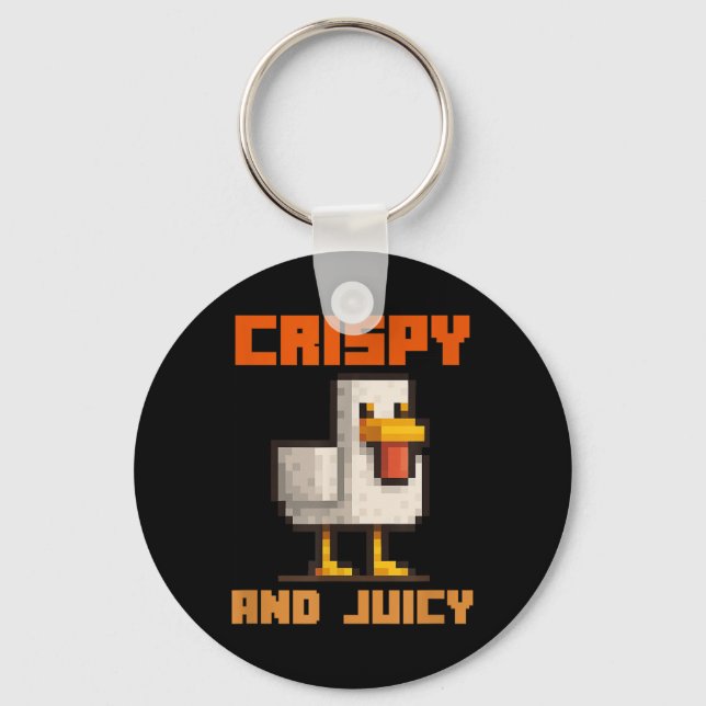 Chicken Cooked In Lava  Keychain (Front)