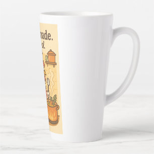 Chicken Cooking Soup - Funny Kitchen Hen Design Latte Mug