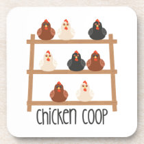 Chicken Coop Beverage Coaster
