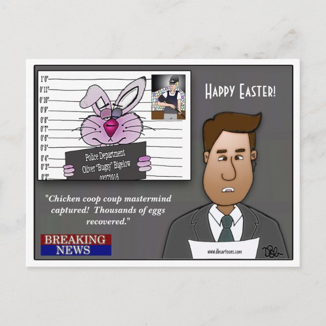 Chicken Coop Coup Mastermind Holiday Postcard (Front)