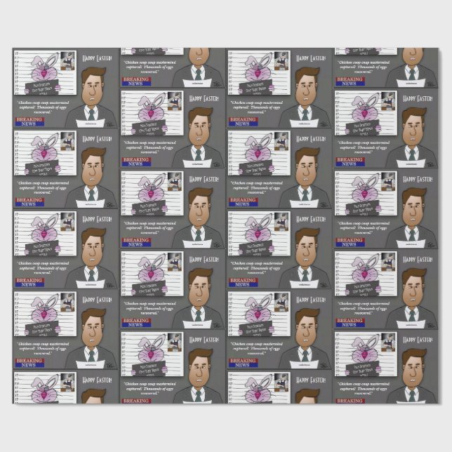 Chicken Coop Coup Wrapping Paper (Flat)