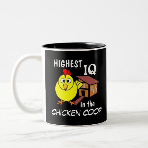 Chicken Coop IQ Humor Beverage Mug