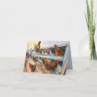 Chicken Coop Note Card