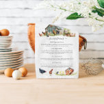 Chicken Coop | Rustic Farm Monogram Kitchen Towel<br><div class="desc">Featuring beautiful watercolor chicks and hens with rustic monogram. A perfect piece of collectable art for for anyone that loves farmhouse aesthetics. Add your custom wording to this design by using the "Edit this design template" boxes on the right hand side of the item, or click the blue "Customize it"...</div>