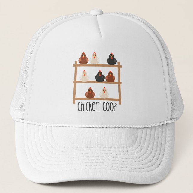 Chicken Coop Trucker Hat (Front)
