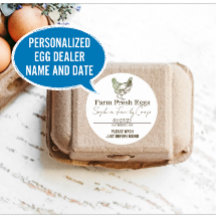 Chicken Coop Vintage Personalized Egg Dealer Name