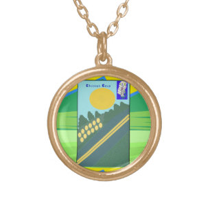 Chicken Coup  Gold Plated Necklace