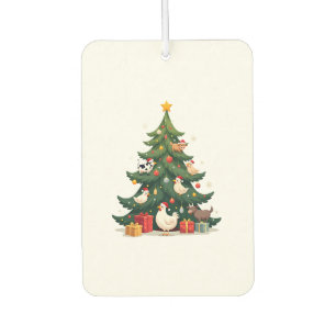 Chicken Cow Goat Horse Farm Animal Farmer Christma Air Freshener