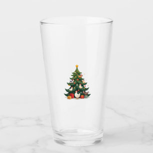 Chicken Cow Goat Horse Farm Animal Farmer Christma Glass