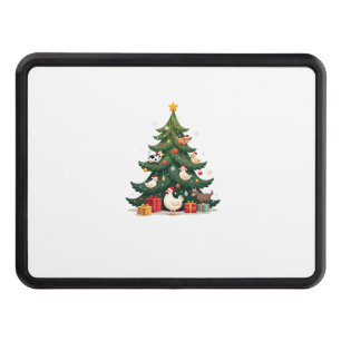 Chicken Cow Goat Horse Farm Animal Farmer Christma Hitch Cover