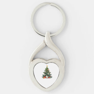 Chicken Cow Goat Horse Farm Animal Farmer Christma Keychain