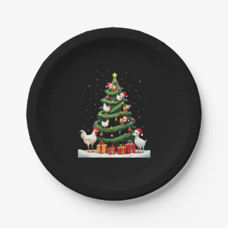 Chicken Cow Goat Horse Farm Animal Farmer Christma Paper Plates