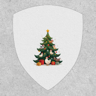 Chicken Cow Goat Horse Farm Animal Farmer Christma Patch