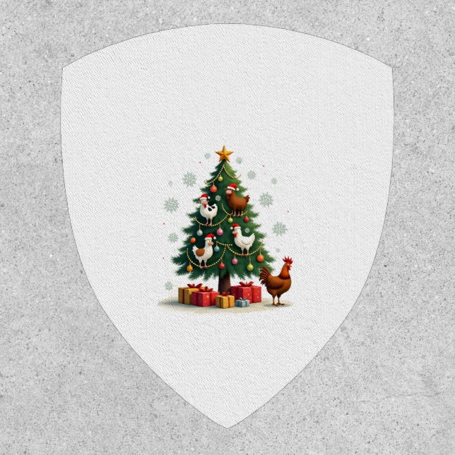 Chicken Cow Goat Horse Farm Animal Farmer Christma Patch (Front)