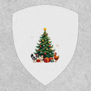 Chicken Cow Goat Horse Farm Animal Farmer Christma Patch