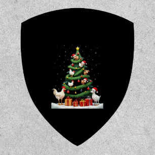 Chicken Cow Goat Horse Farm Animal Farmer Christma Patch