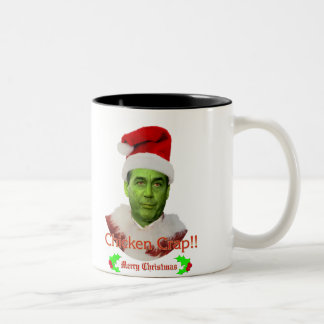 Chicken Crap Grinch Two-Tone Coffee Mug