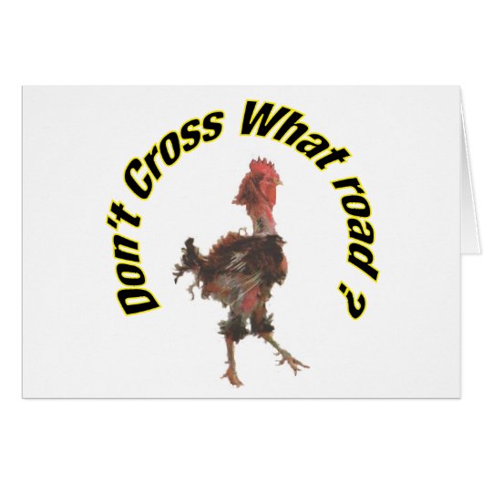 Chicken cross the road cards (Front Horizontal)