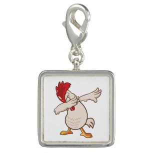 Chicken Dabbing Farmer Dab Dance Charm