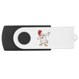 Chicken Dabbing Farmer Dab Dance Flash Drive